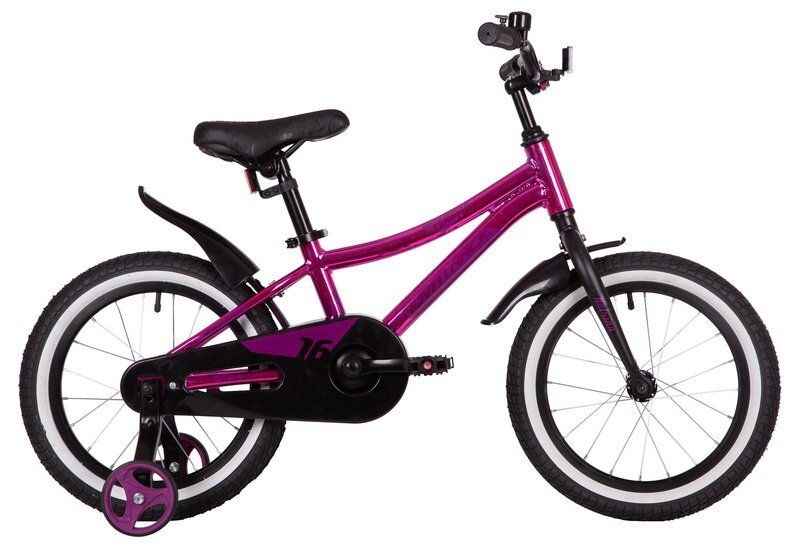 Велосипед 16 Novatrack KATRINA (ALU рама) розовый/металлик GPN22