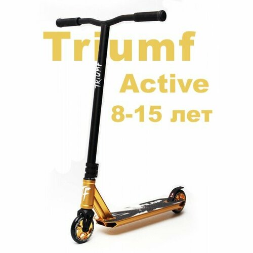 Трюковый самокат Triumf Active SKL-051 золотой трехколесные самокаты triumf active skl 07lp