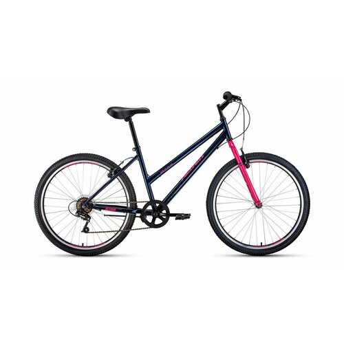 велосипед hartman uria pro disc 27 5 2022 голубой синий розовый рама 17 Горный (MTB) велосипед Altair MTB HT 26 Low (2021), рама 17, сине-розовый