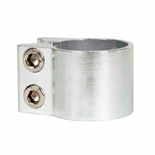 фото Зажим 33мм для рулей самокатов, с болтами, серебр. stg