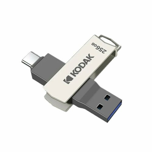 Металлический USB флеш-накопитель KODAK K273 Dual 256 ГБ