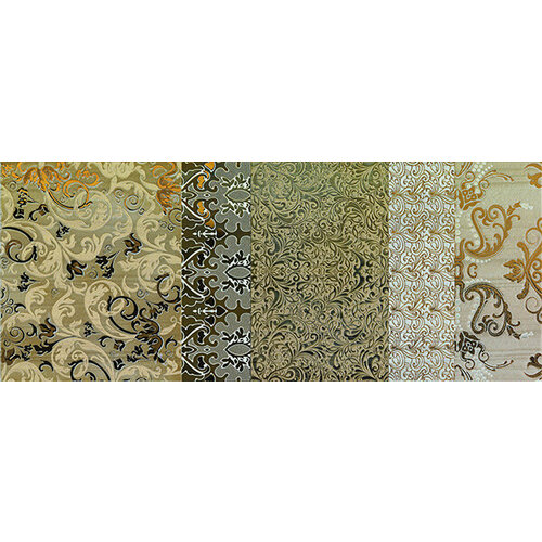 Керамическая плитка 24x59 (2 шт.) Impronta Ceramiche Batik Oro Dec.B +17501