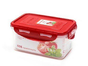 Контейнер OURSSON CP0803S/RD пластиковый прямоугольный 08 л красный