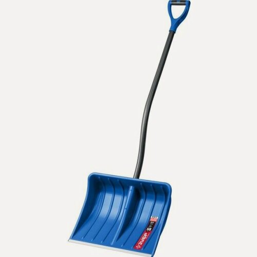 Изображение товара Лопата Зубр снеговая арктика 500 мм пластиковая с алюминиевой планкой, с черенком 39918_z01