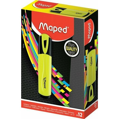 Маркер-выделитель Maped Fluo Peps Classic, желтый