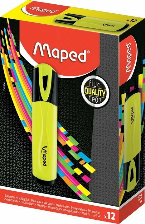 Маркер-выделитель Maped Fluo Peps Classic, желтый