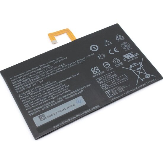 Аккумуляторная батарея Amperin для планшета Lenovo Tab 2 A10-30 (l14d2p31) 3.8V 7000mAh