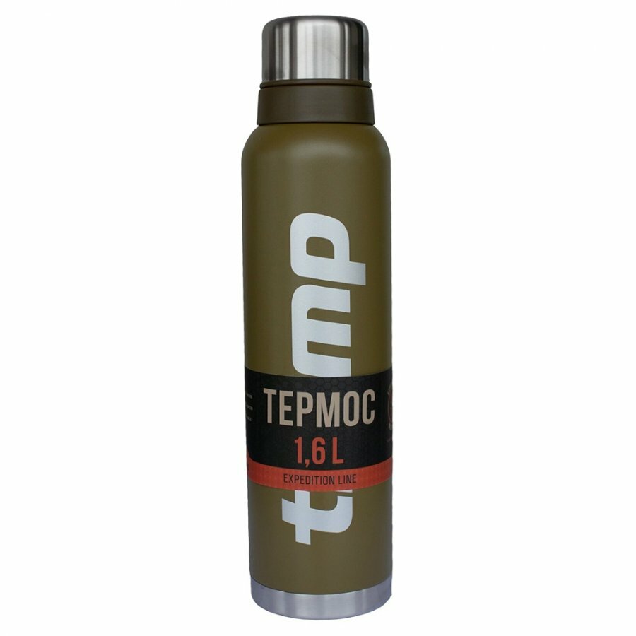 Термос TRAMP оливковый 1,6 л доп. кружка TRC-029