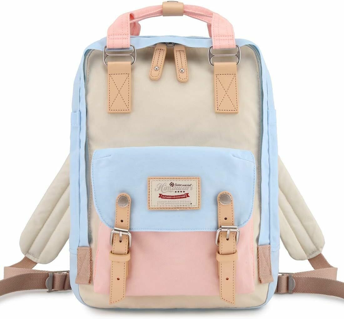 Рюкзак Himawari 188L Blue/Pastel Pink & Cream, голубой с пастельно-розовым и бежевым