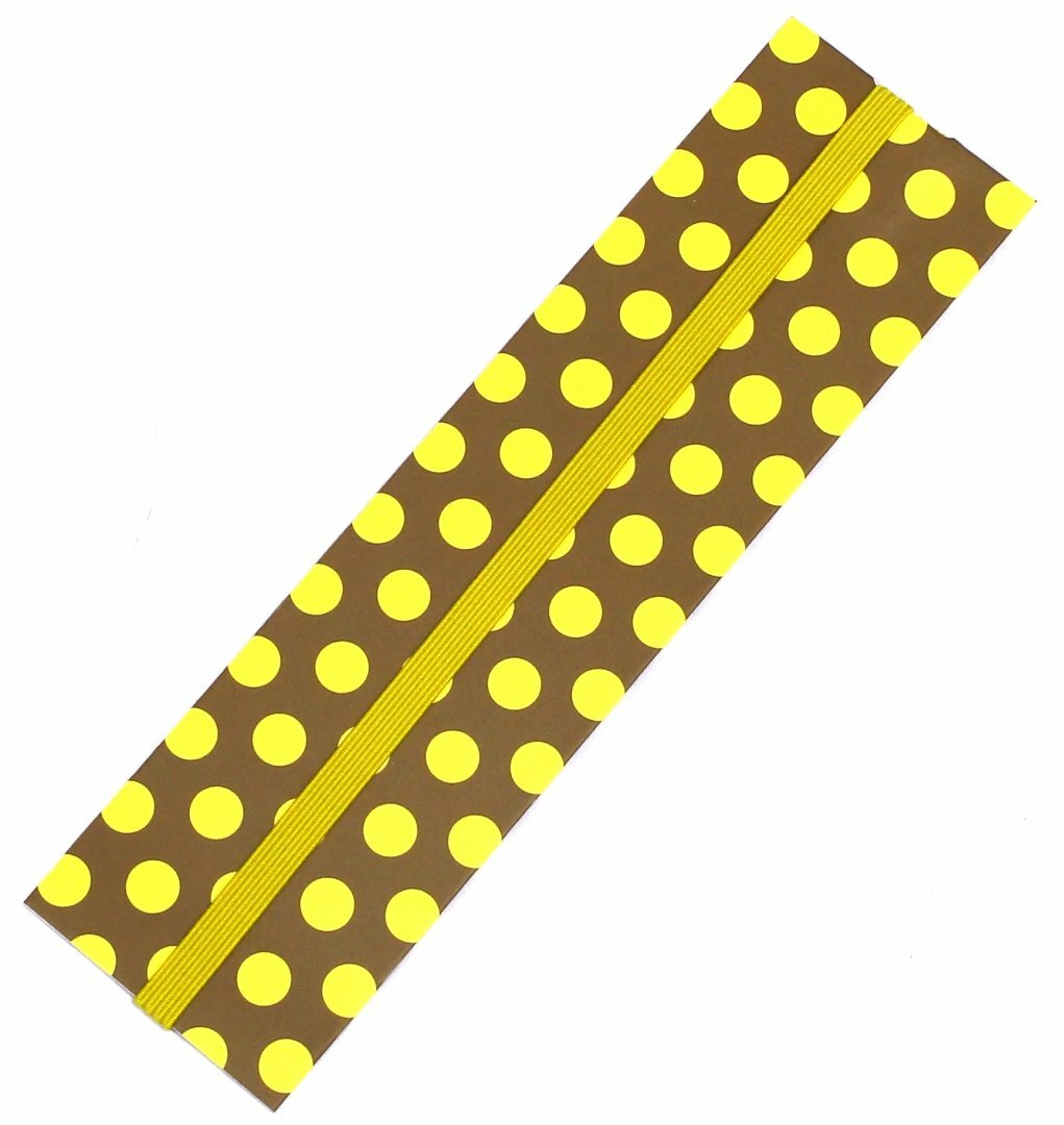 Феникс+ (канцтовары) Закладка для книг картонная "Желтый горох"