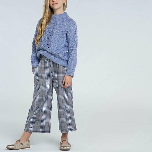 фото Брюки mayoral, размер 162 (16 лет), серый, голубой