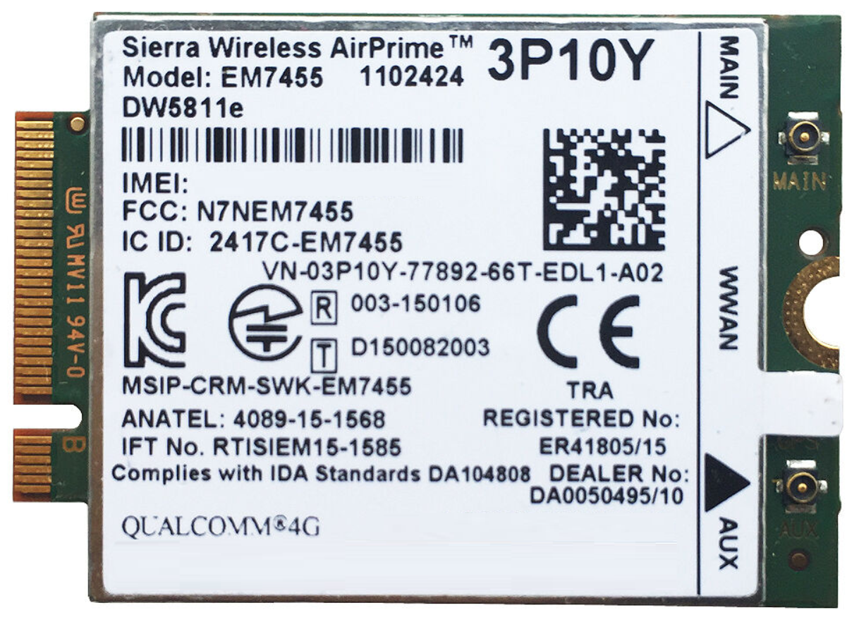 Qualcomm Sierra Wireless EM7455 - 3G-Модем для ноутбука Lenovo ThinkPad