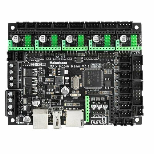 Плата управления Makerbase Robin Nano v3.1. Материнская плата MKS Robin Nano 3.1. makerbase mks tmc2209 2209 stepper motor driver stepstick 3d printer parts 2 5a uart ultra silent for sgen l gen l robin nano