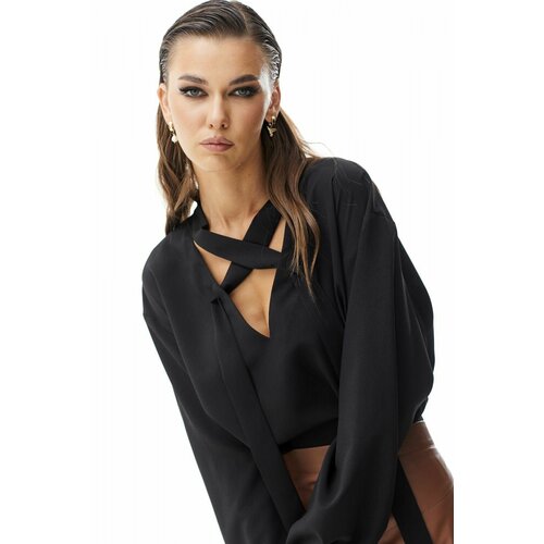 Блуза VesnaLetto, размер 44, черный