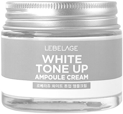 Крем для лица Lebelage White Tone Up Ампульный Выравнивающий тон 70мл Mido Cosmetics - фото №17