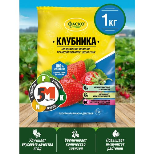 торфогрунт фаско для клубники и земляники 25 л Удобрение сухое Фаско 5М минеральное для Клубники гранулированное 1 кг 5 упаковок