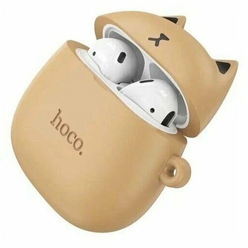 Наушники Hoco EW45 TWS беспроводные вкладыши BT53 35350 мАч микрофон коричневые 1863₽