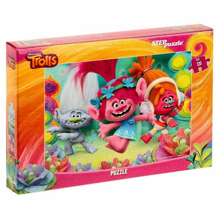 Пазлы Step Puzzle "Trolls" (DreamWorks), 120 штук (75141)