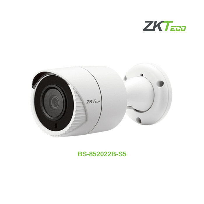 Уличная 2мп IP-камера ZKTeco фикс. линза 3,6 мм, с датчиком движения, ИК 30м, оптическое увеличение, детекция лиц, DWDR,3D DNR, Poe