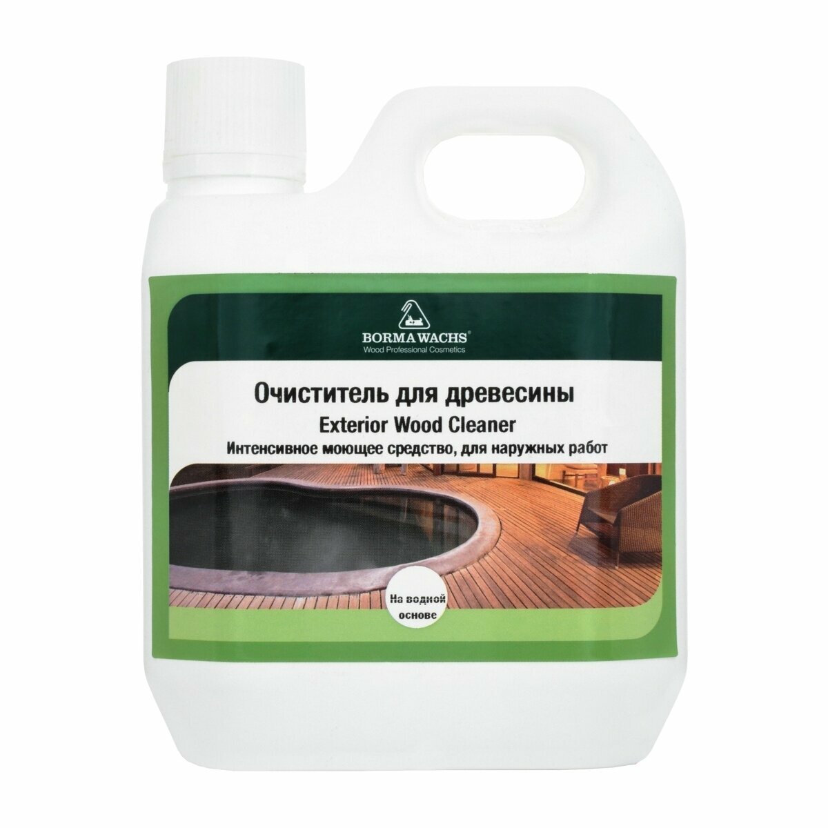 Очиститель для древесины для наружных работ Borma Exterior Wood Cleaner 1 л 0075