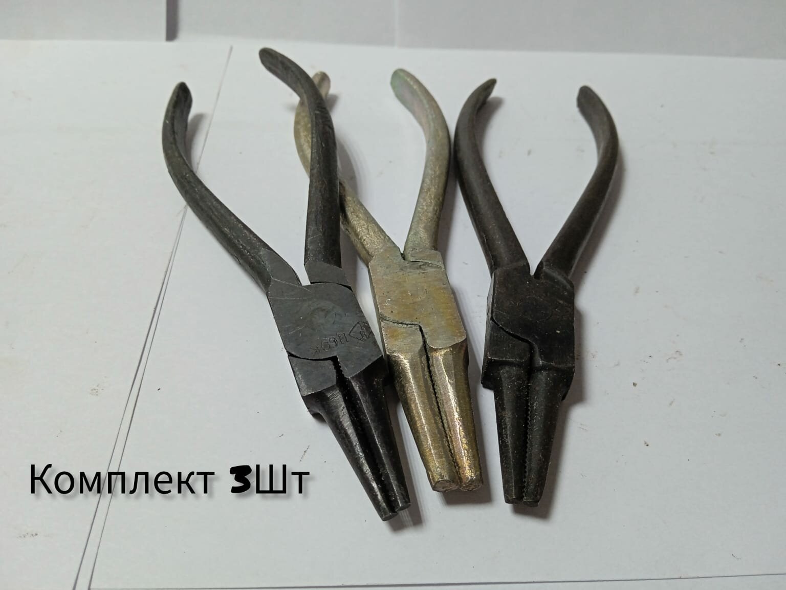 Узкогубцы, длинногубцы, тонкогубцы 160мм комплект 3 шт — фото 2