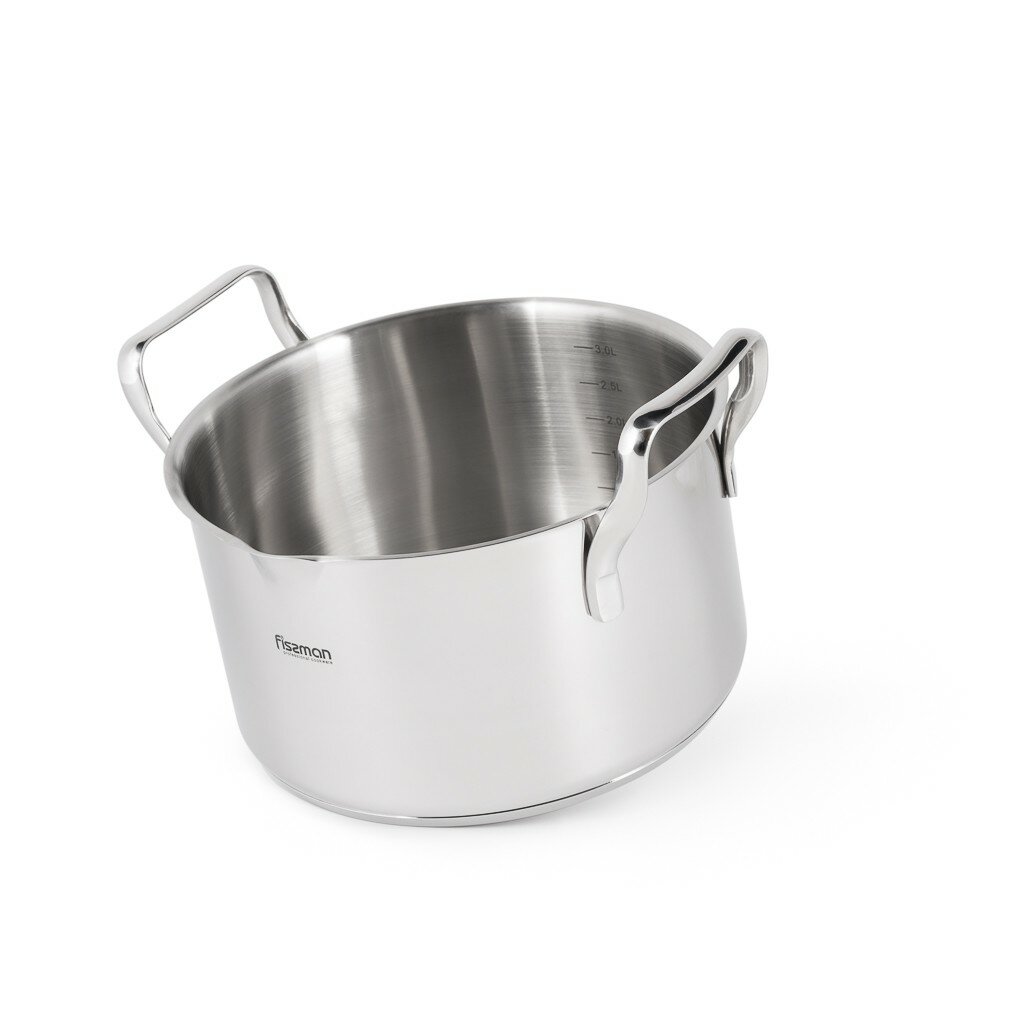 Кастрюля Fissman Fabia 20x11,5 см / 3,45 л со стеклянной крышкой - фото №18