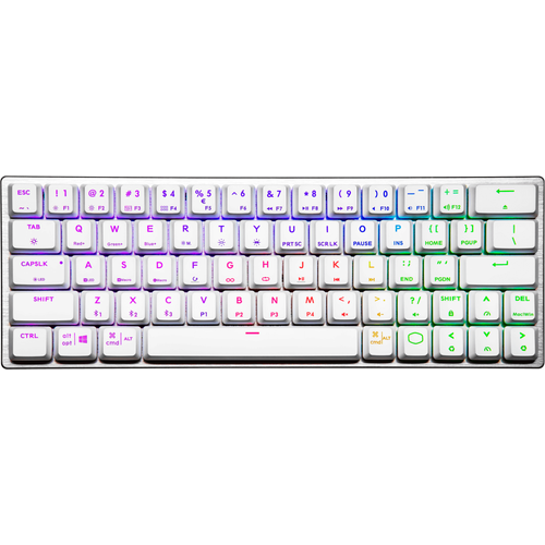 Клавиатура Cooler Master SK622 White (Red Switch) (SK-622-SKTR1-RU) cool design programmer theme keycaps 123 keys xda profile pbt sublimation for mx switch mechanical keyboard