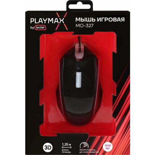 PLAYMAX MO-327 / мышь игровая/проводная мышь/мышь для компьютера мышь thermaltake mo ble001dt tt esports theron plus mo trp wdlobk
