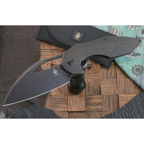 Складной нож Kizer Knives Megatherium сталь S35VN, титан складной нож kizer knives m stealth сталь s35vn титан