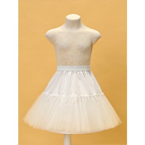 Юбка Ole!Twice, размер 116-122, белый фатиновая юбка миди для принцессы плиссированная танцевальная пачка женский подъюбник в стиле лолита женская праздвечерние чная фатин