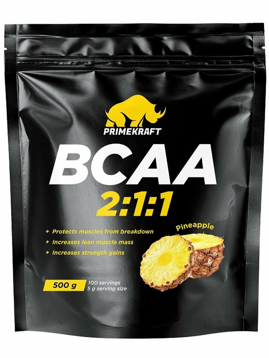 Prime Kraft Аминокислота BCAA 2:1:1 Ананас, 500 гр