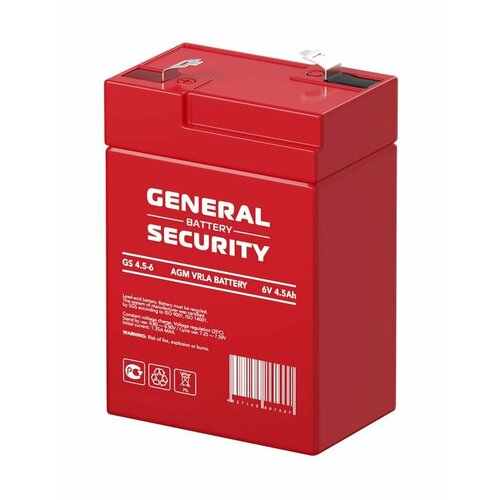 Аккумулятор 6В 4.5А. ч General Security GS4.5-6 rs-GS4.5-6