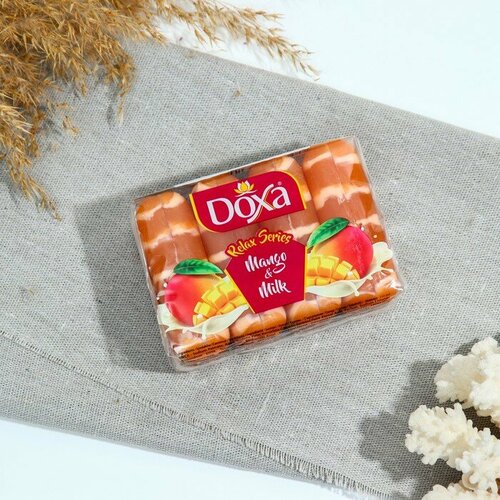 Мыло туалетное Doxa Relax series Mango&Milk, 4Х75 300 г