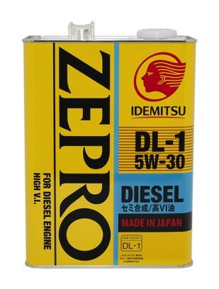 Масло моторное IDEMITSU Zepro Diesel 5W30 DL-1 (4л.) п/синт. (диз.)