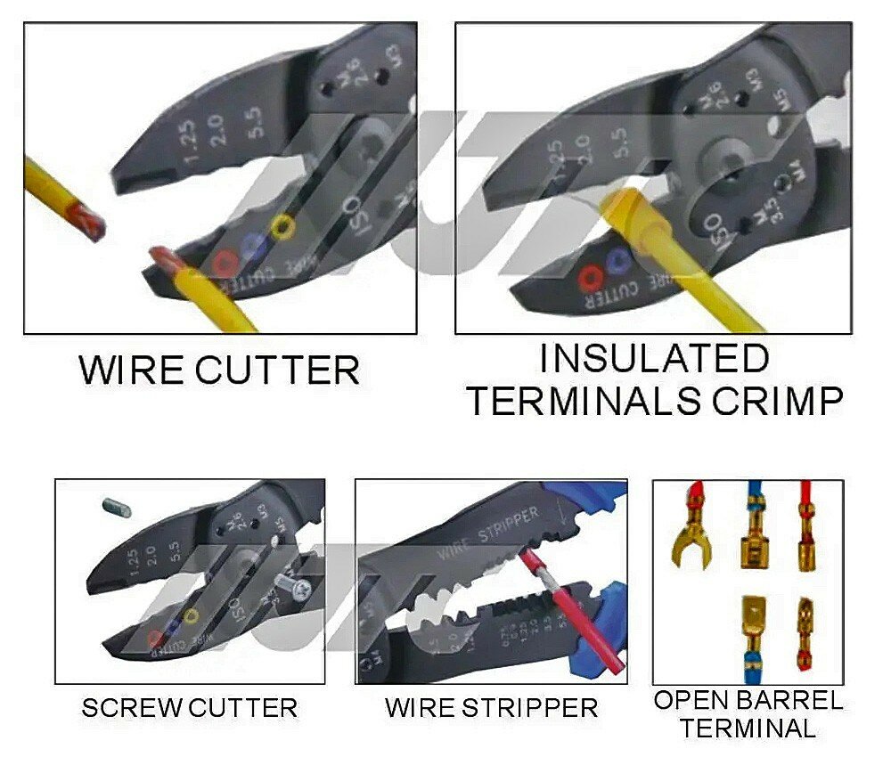 Клещи обжимные 5 в 1 Jtc - фото №2
