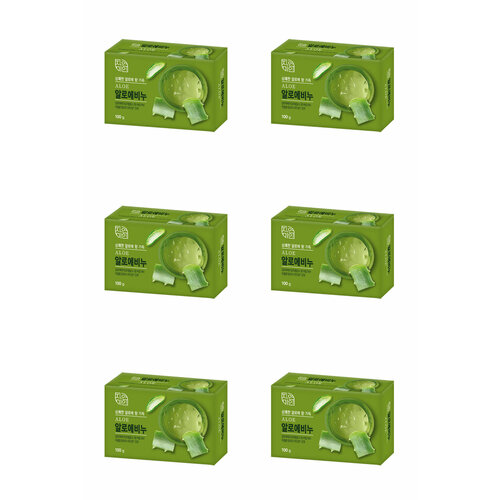 Mukunghwa Мыло для тела Fresh Aloe Soap 100 гр 6 шт