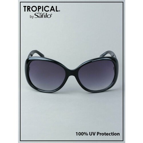 фото Солнцезащитные очки tropical by safilo belay, оправа: пластик, с защитой от уф, для женщин, черный