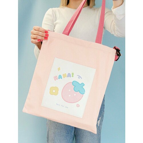 фото Сумка шоппер , розовый нет бренда