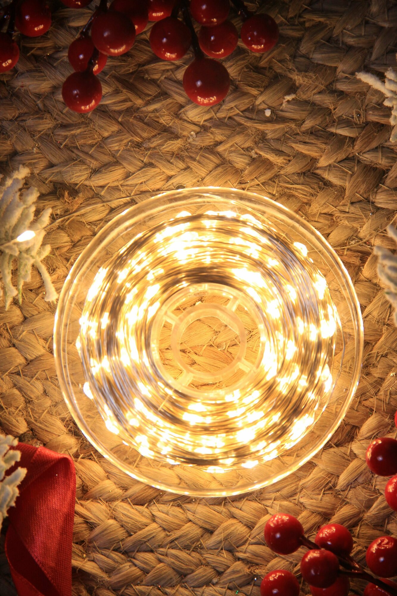 Электрогирлянда капелька росы, 50м, 500л, прозр. пр, Теплый