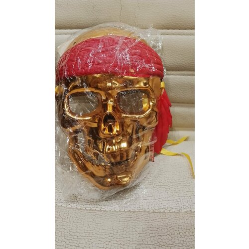 фото Маска карнавальная череп золото, серебро китай