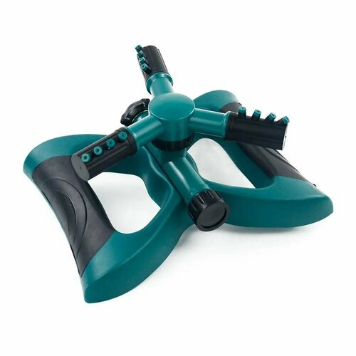 Вертушка садовая с прорезиненными ручками Lawn Sprinkler разбрызгиватель 360 градусов распылитель пятилепестковый для полива 499₽