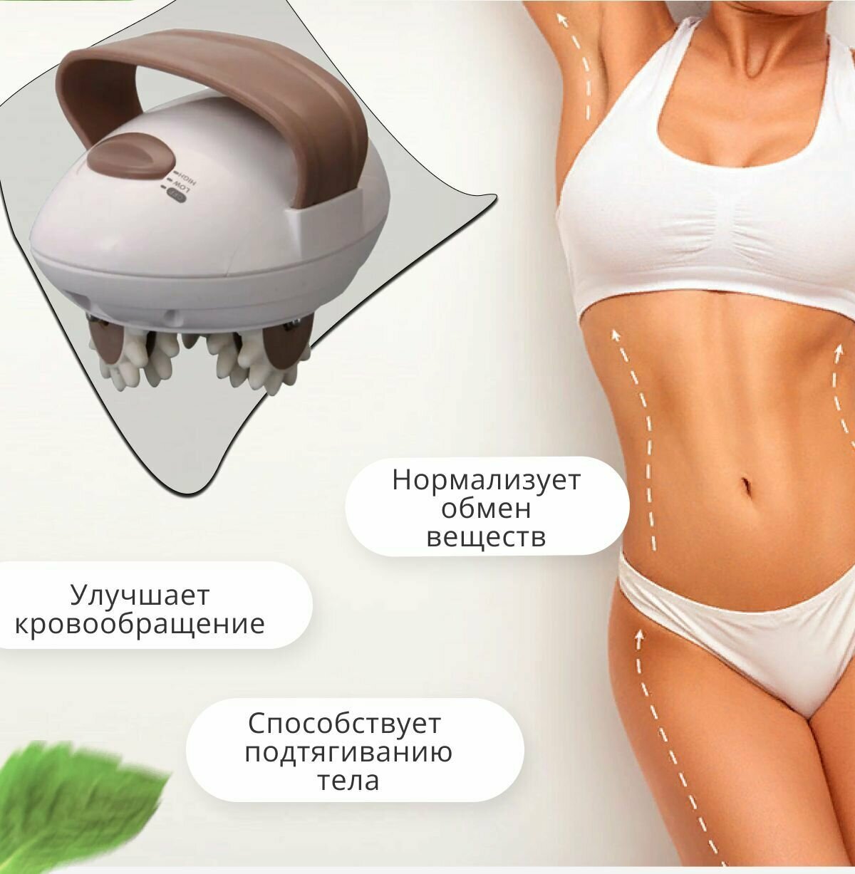 Антицеллюлитный массажер для тела Body Slimmer / массажёр для похудение и расслабления мышц