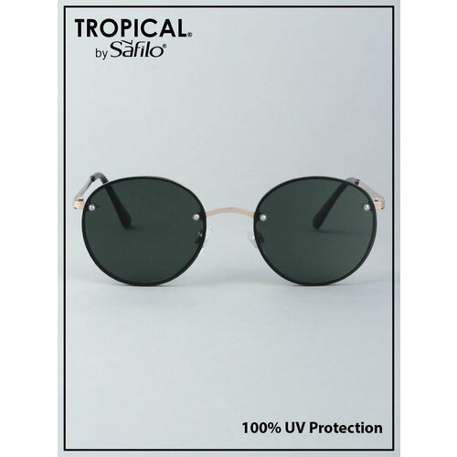 фото Солнцезащитные очки tropical by safilo dex, оправа: металл, с защитой от уф, для мужчин, золотой