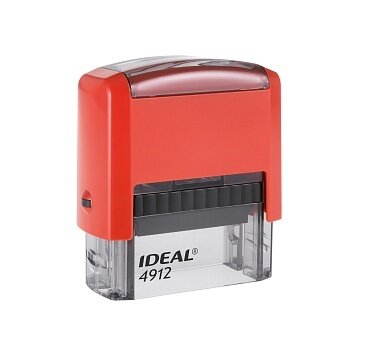Ideal 4912 автоматическая оснастка для штампа 47х18 мм (красная)