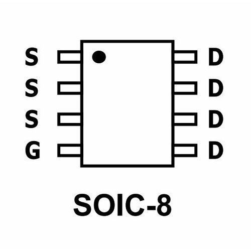 Микросхема AO4442 N-Channel MOSFET 75V 3.1A SO-8