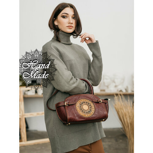 фото Сумка багет lumida, бордовый