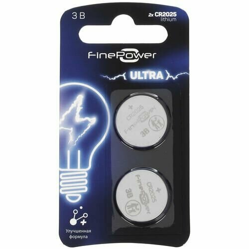 Батарейка литиевая FinePower Ultra CR2025