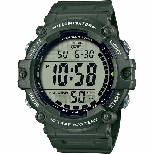 фото Наручные часы casio, зеленый
