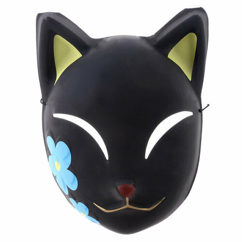 фото Карнавальная маска "лиса аниме", цвет чёрный (комплект из 6 шт) нет бренда