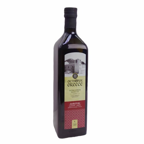 Масло оливковое Extra Virgin Akrotiri ORTHODOX GREECE, Греция, 1л ст. бутылка